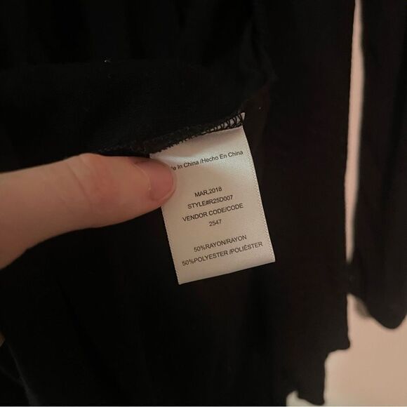 Splendid Pajama Drape Cardigan in Black - Small - Picture 8 of 8